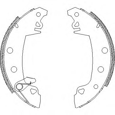 REMSA 4017.06 Brake Shoe Set